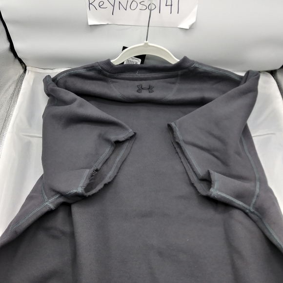 Under Armour Mens Project Rock Iron Paradise Cutoff Sweatshirt 1367037-010 - Picture 4 of 7